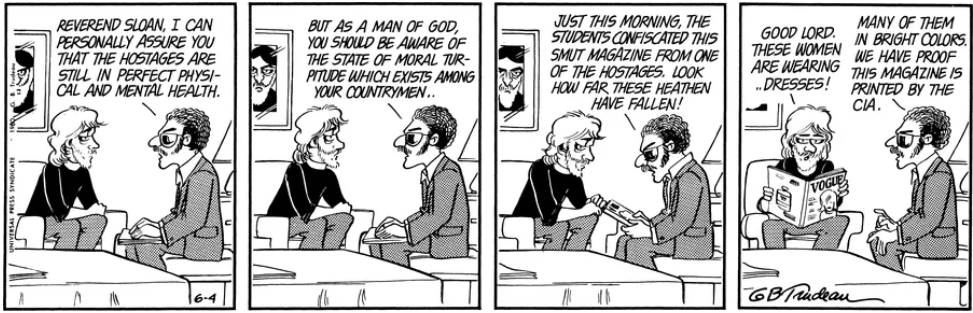“What a Breath of Fresh Air!”: Doonesbury on Iran and the Veil.
